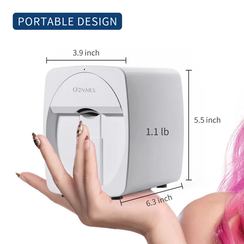 O2  Nails Mobile  Professional Nails Art printer Nail Tools for Manicure  Picture Pattern Color Printing