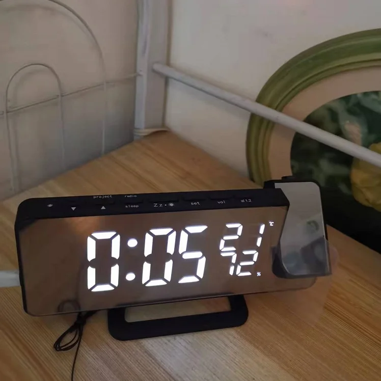 radio mirror projector weather station clock