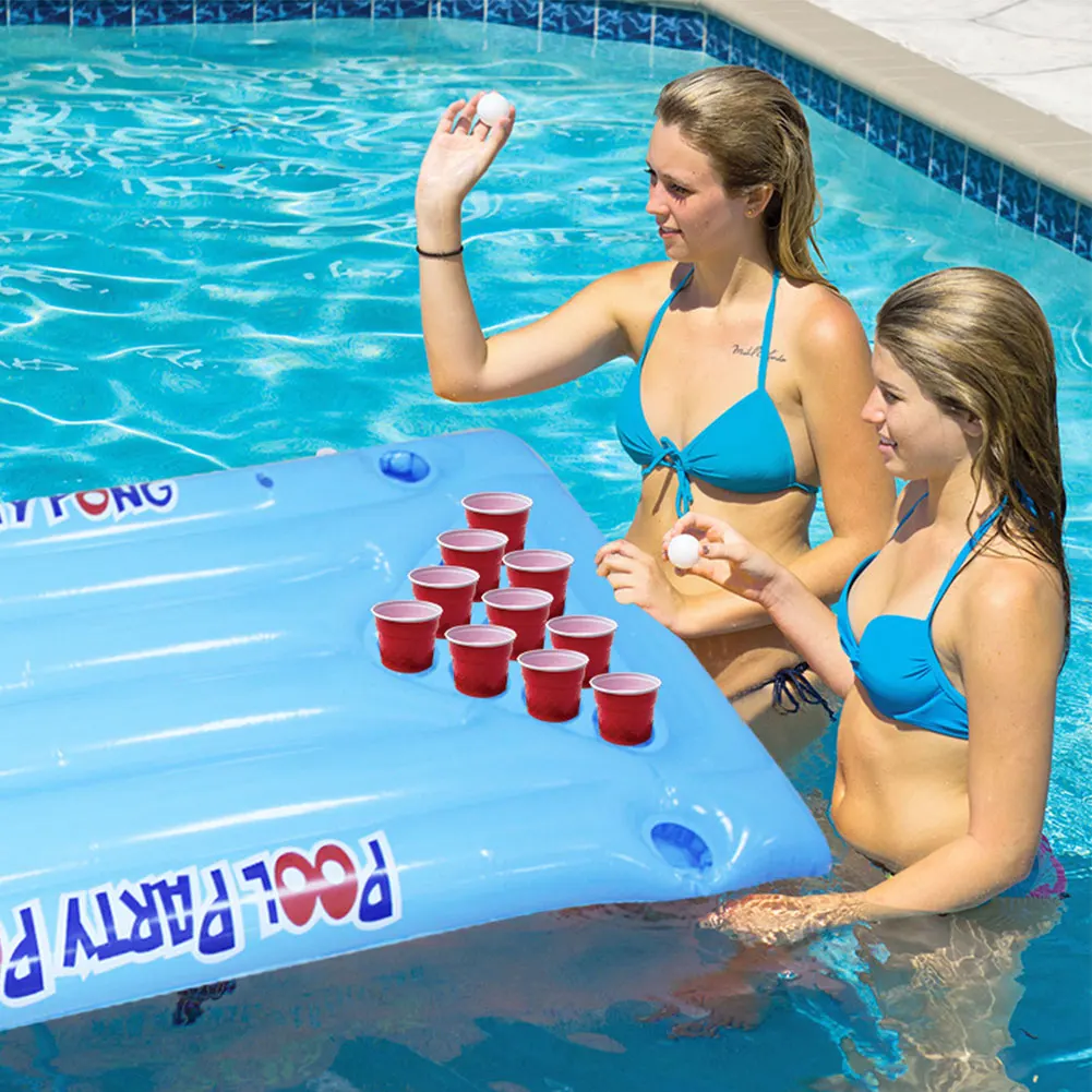  Beer Pong бассейна надувной плавающий Таблица вечерние бассейн лаундж