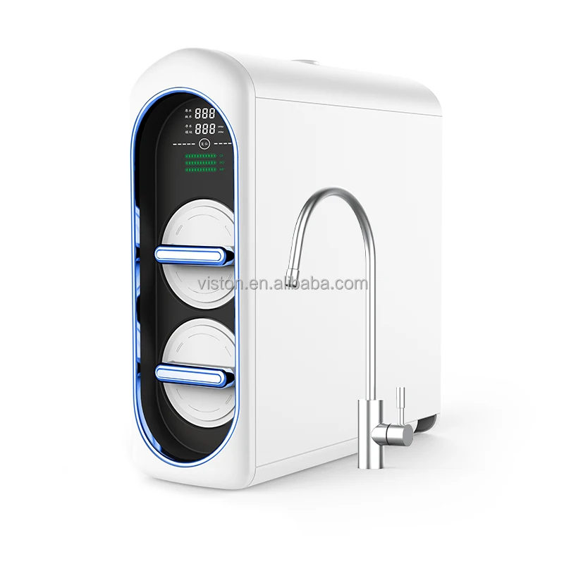 Пластиковый дозатор для очистки питьевой воды с сенсорным интерфейсом под раковиной