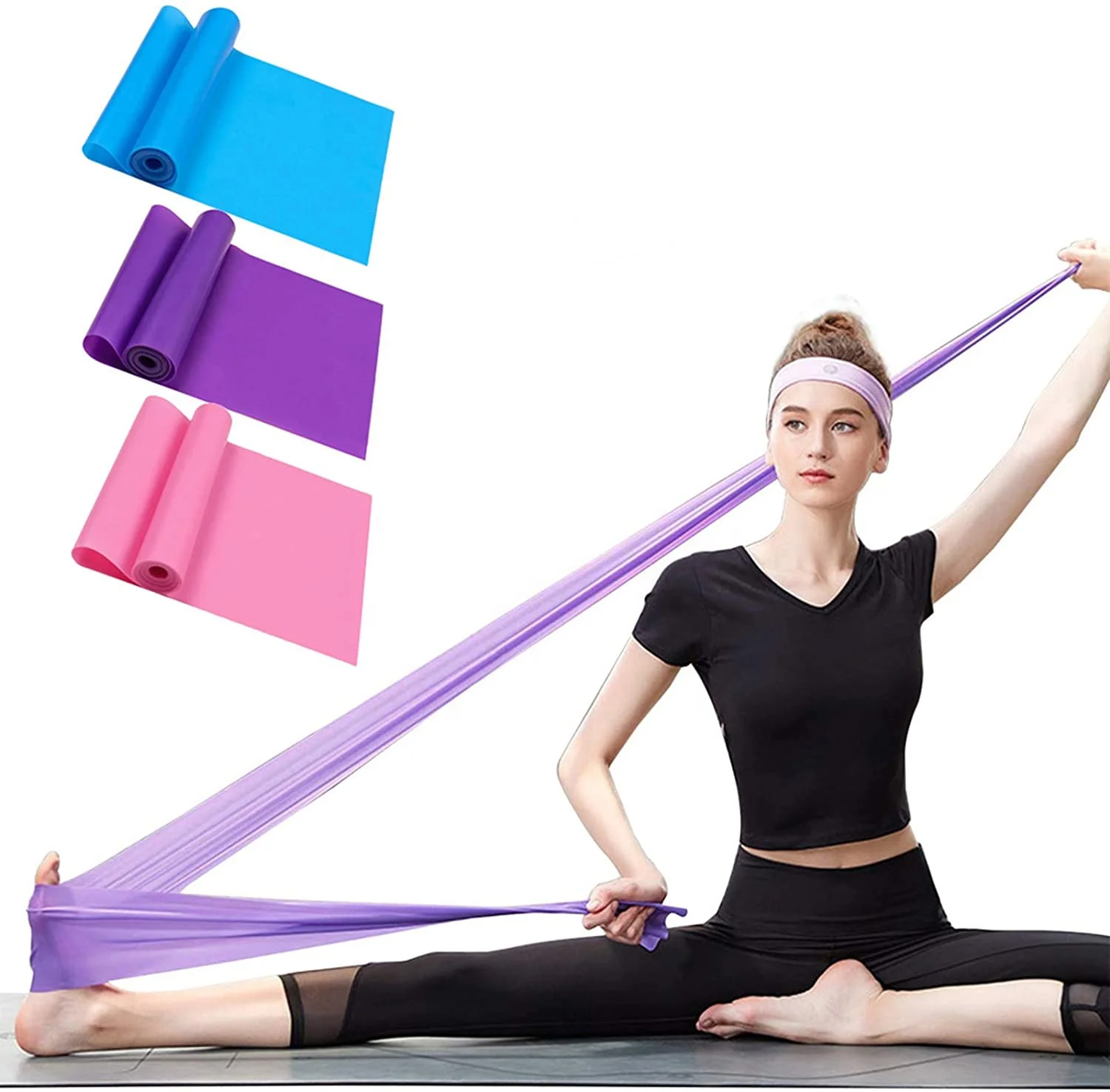 Factory Price Resistance Bands Exercise Latex Rubber Bands For Fitness Yoga Training Gym and thera