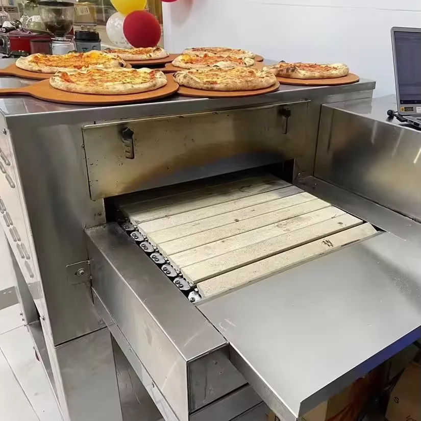 18 inch stone pizza conveyor oven fast baking factory supply electric stone belt oven commercial automatic stone conveyor oven