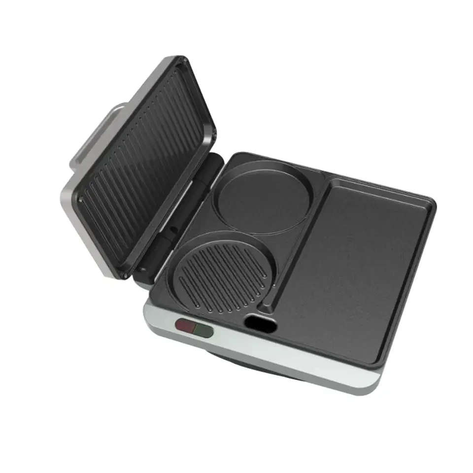 Multi-Functional Easily Cleaned Household Electric Grill 180 Degree Breakfast Maker