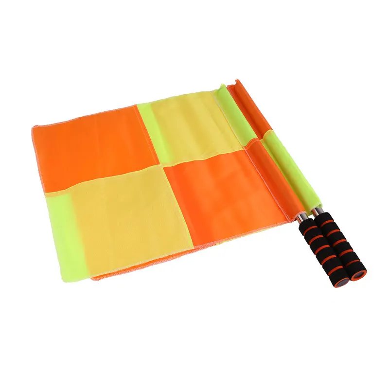 High-Quality Soccer Referee flag Coin Cards Whistle Set Professional Football Flag Referee Equipment