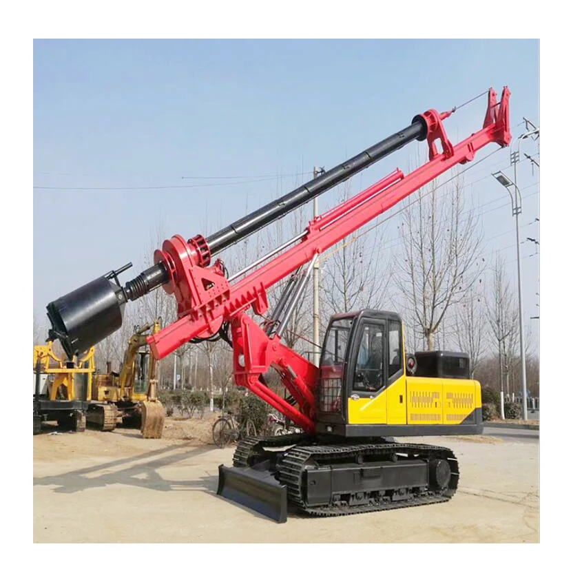 High efficiency rotary drilling rig 20m depth hydraulic auger boring pile machine