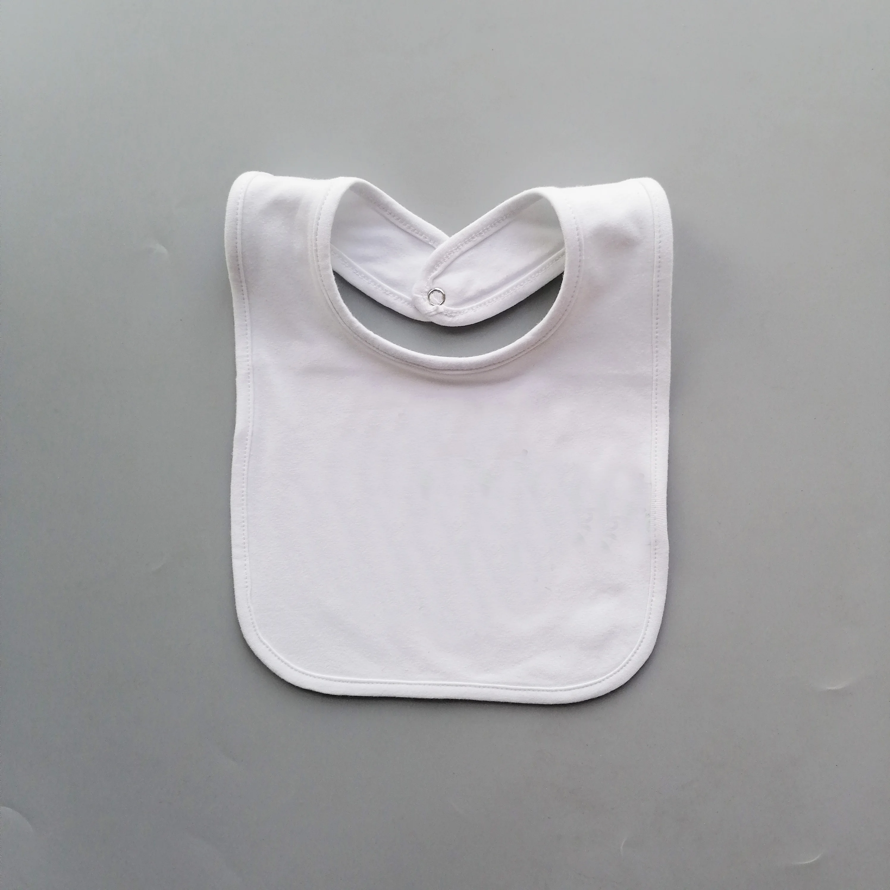 CPC 2021 OEM 11colors 100% 190gsm combed cotton customize plain white bibs cotton printed baby bibs  custom baby bibs