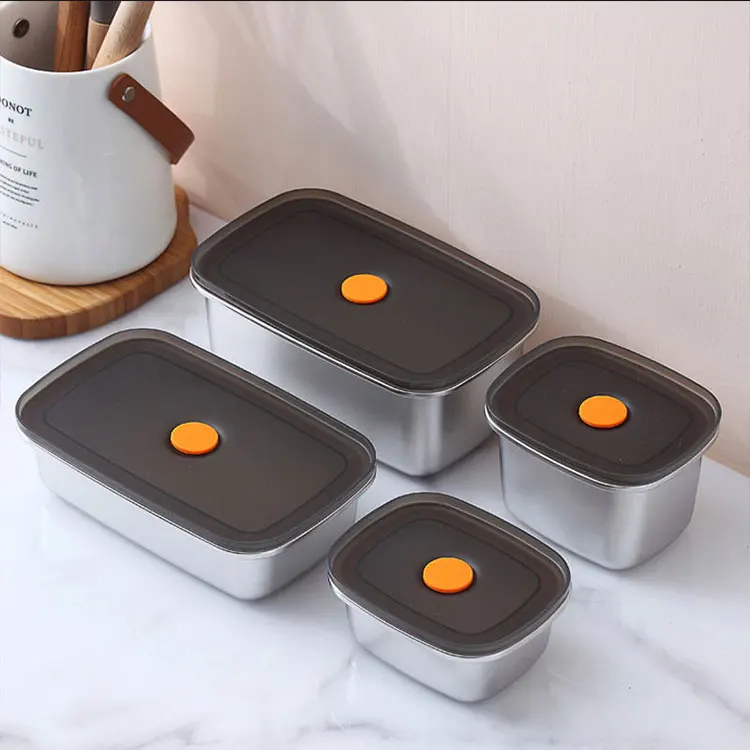 Fresh-keeping ECO Friendly Food Containers Multi-purpose Fridge 304 Stainless Steel Crisper