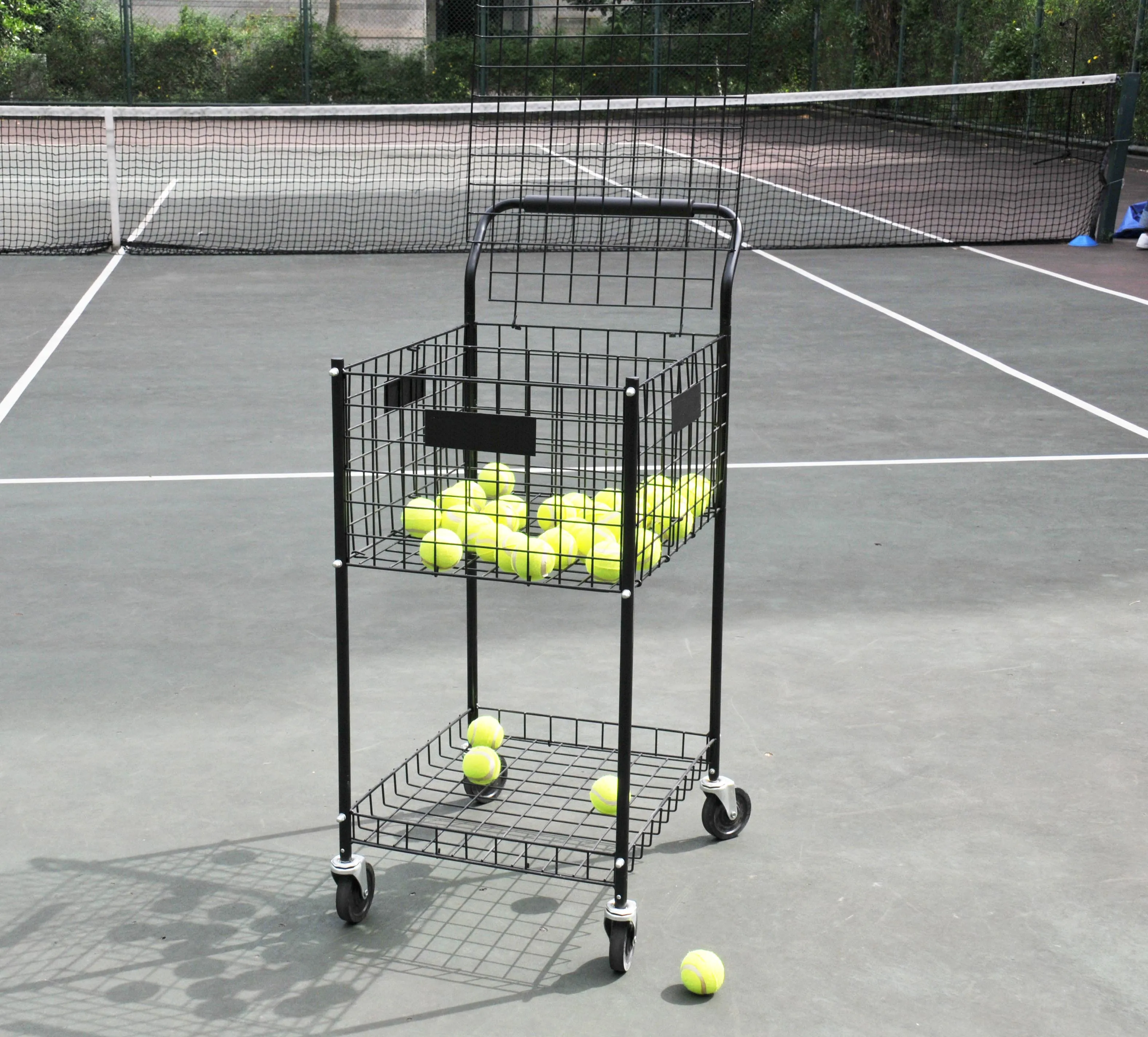 tennis teaching ball carrier ball storage cart holds 325 Balls with 4 wheels