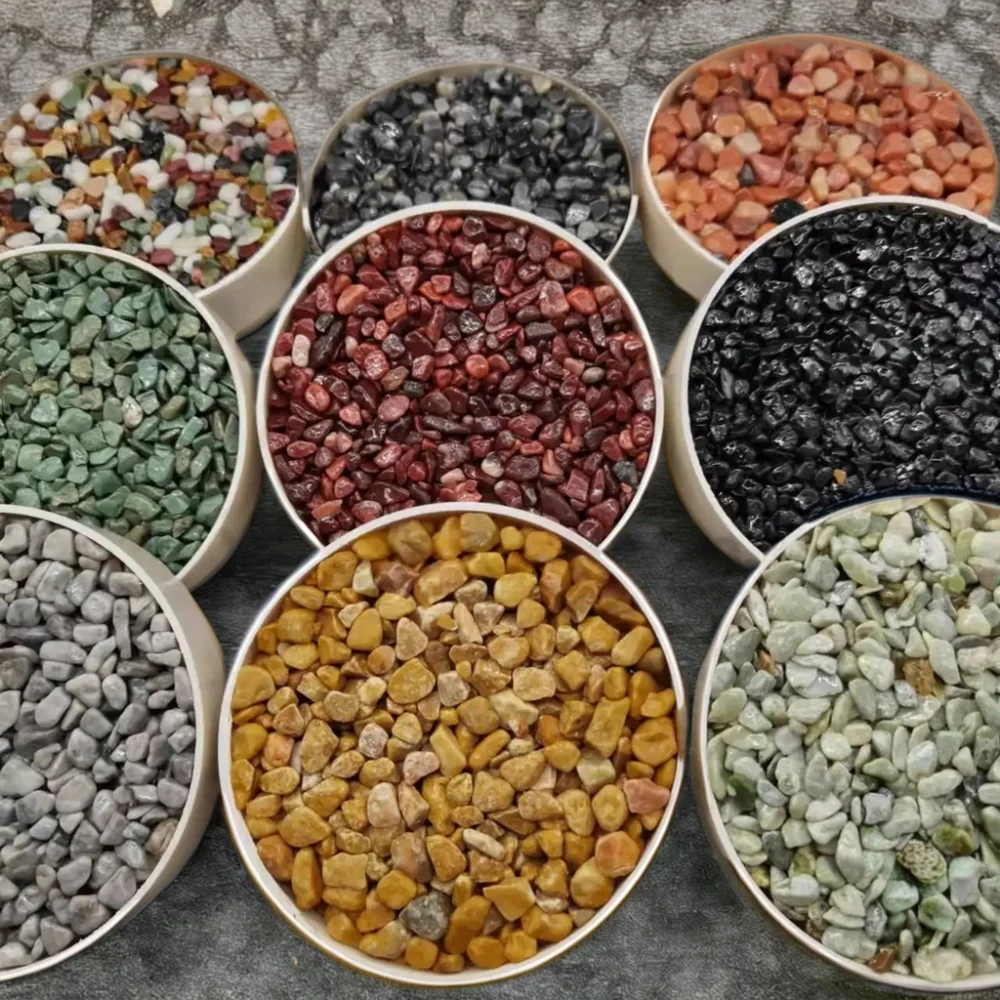 Factory sale Little Resin Bond Gravel Terrazzo Stone Chips   For Garden Landscaping and Road Paving