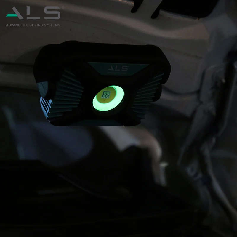 ALS Magnetic Waterproof Rechargeable COB & UV LED Spot Light Work Light Professional Emergency Light