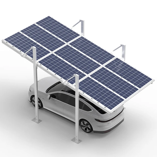Energy Saving PV Carport Aluminum Mounting Set Charging Piles Shed Channel Solar Carport Solar Parking Car System