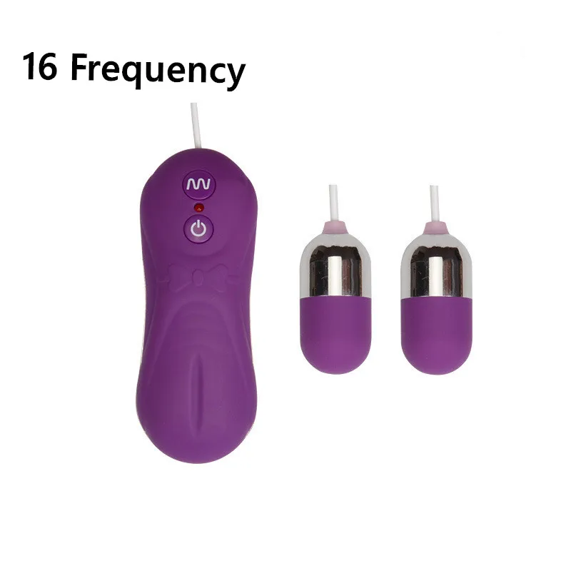 
Amazon hot 16-frequency powerful vibrating egg female double masturbation vibrator silicone jumping ball for couple flirting 