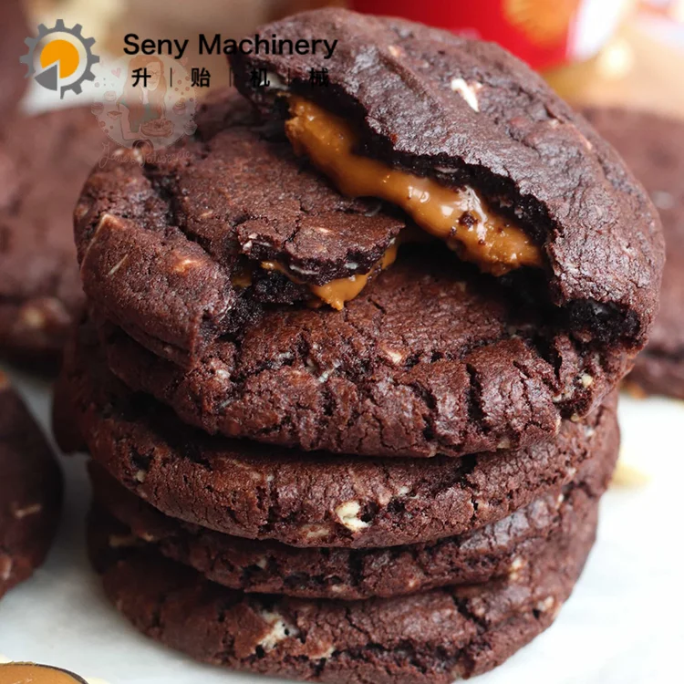 Manufacturer Multifunctional Automatic Encrusting Stuffed Cookie Chocolate Cookies Making