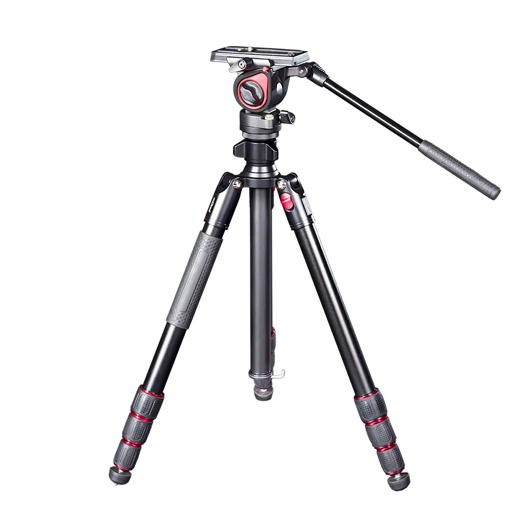 Payload 4KG Aluminum Broadcast Tripod Kit with Fluid Head