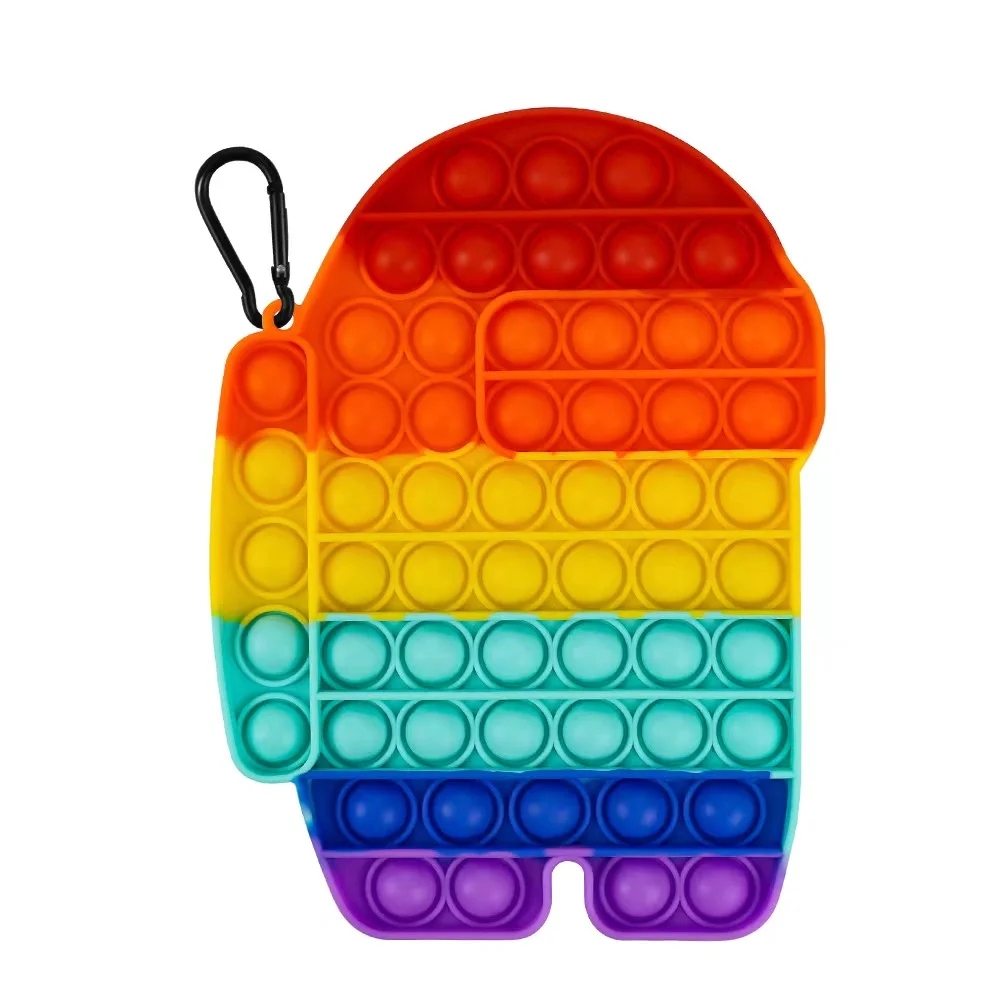 CPC Hot Sale Block Large 3d Bubble Toy Silicone Fidget Toy Set Pop Its Cube Round Shape Custom Funny Toy