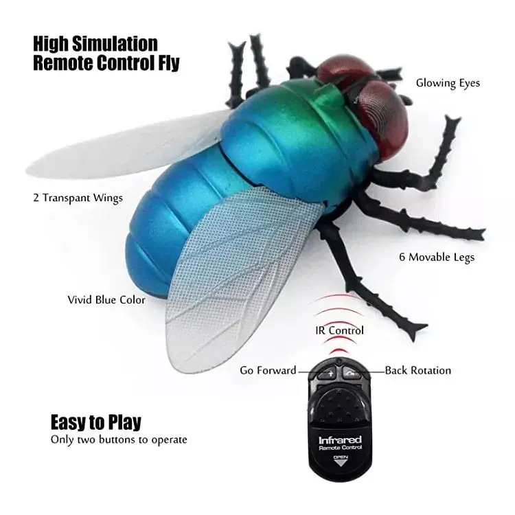 Hot Sales Insects Simulation Ladybug Flying Bee Inductive RC Plastic Toy Realistic Infrared Remote Control For Kids Games Toys