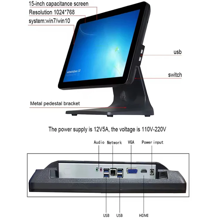 Wholesale Automatic Supermarket Computerized Cashier Payment Fiscal Cash Register Machine Pos System For Money