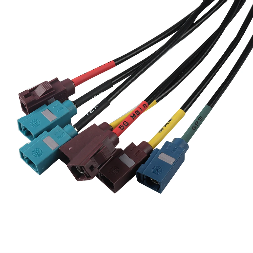 Low MOQ 100 PCS Waterproof Multi in One Vehicle Shark Fin Anti Ultraviolet Asa Material GNSS Active Antenna With FAKRA Connector