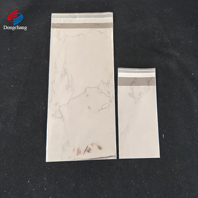 OPP Self Adhesive Cellophane Bag With Red Cover tape, 100pcs per pack