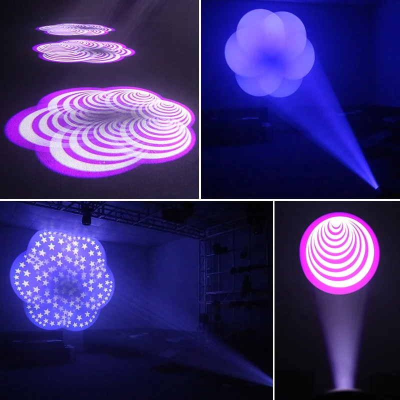 Mini led stage light 11 color mixing gobo rotating 100w beam moving head spot lighting dj equipment