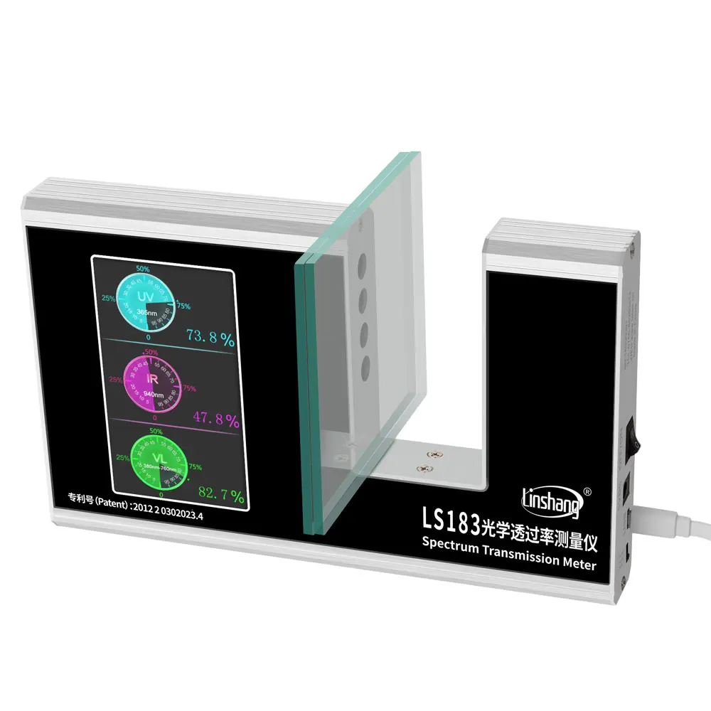 Тестер пропускания стекла Linshang LS183 тестер изоляции покрытия Инфракрасный ультрафиолетового