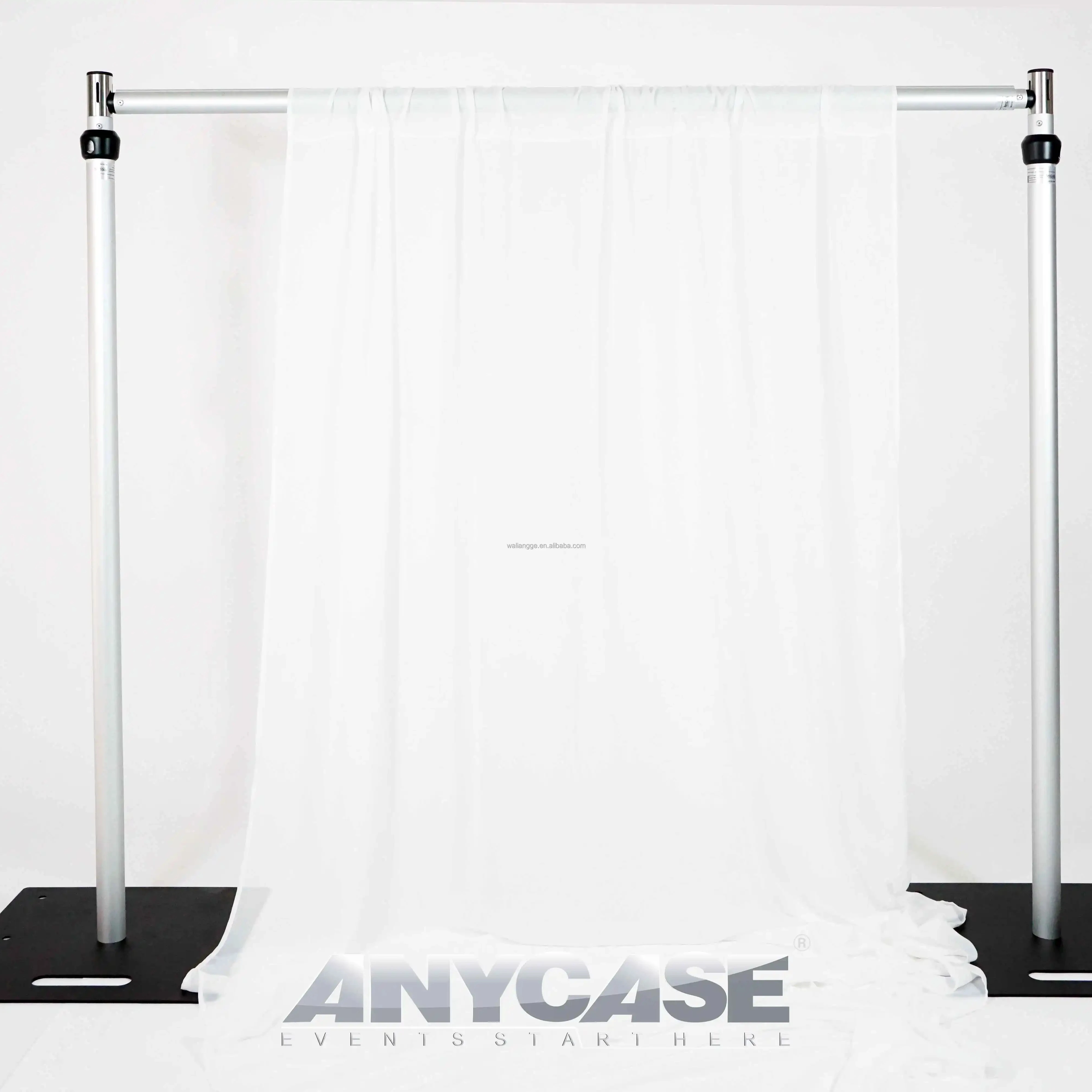 Flower wall balloon wall backdrop pipe and drape velvet banjo chiffon material