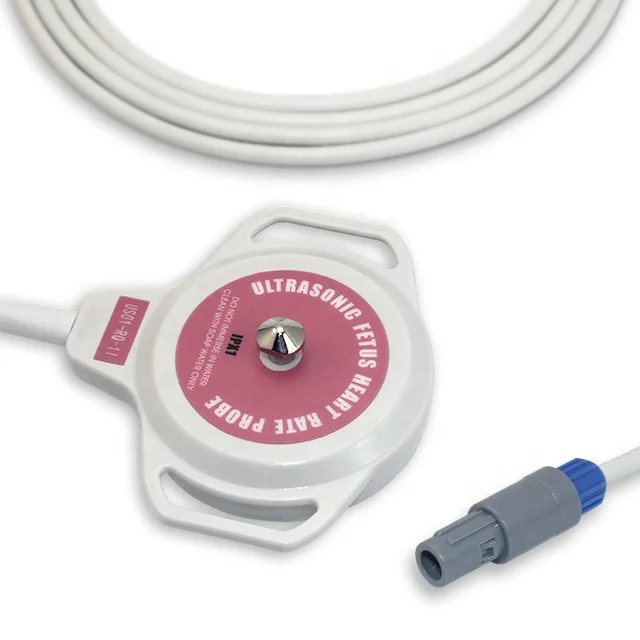 Edan FHR Probe 4Pin Double Notches US Transducer For F9 Express