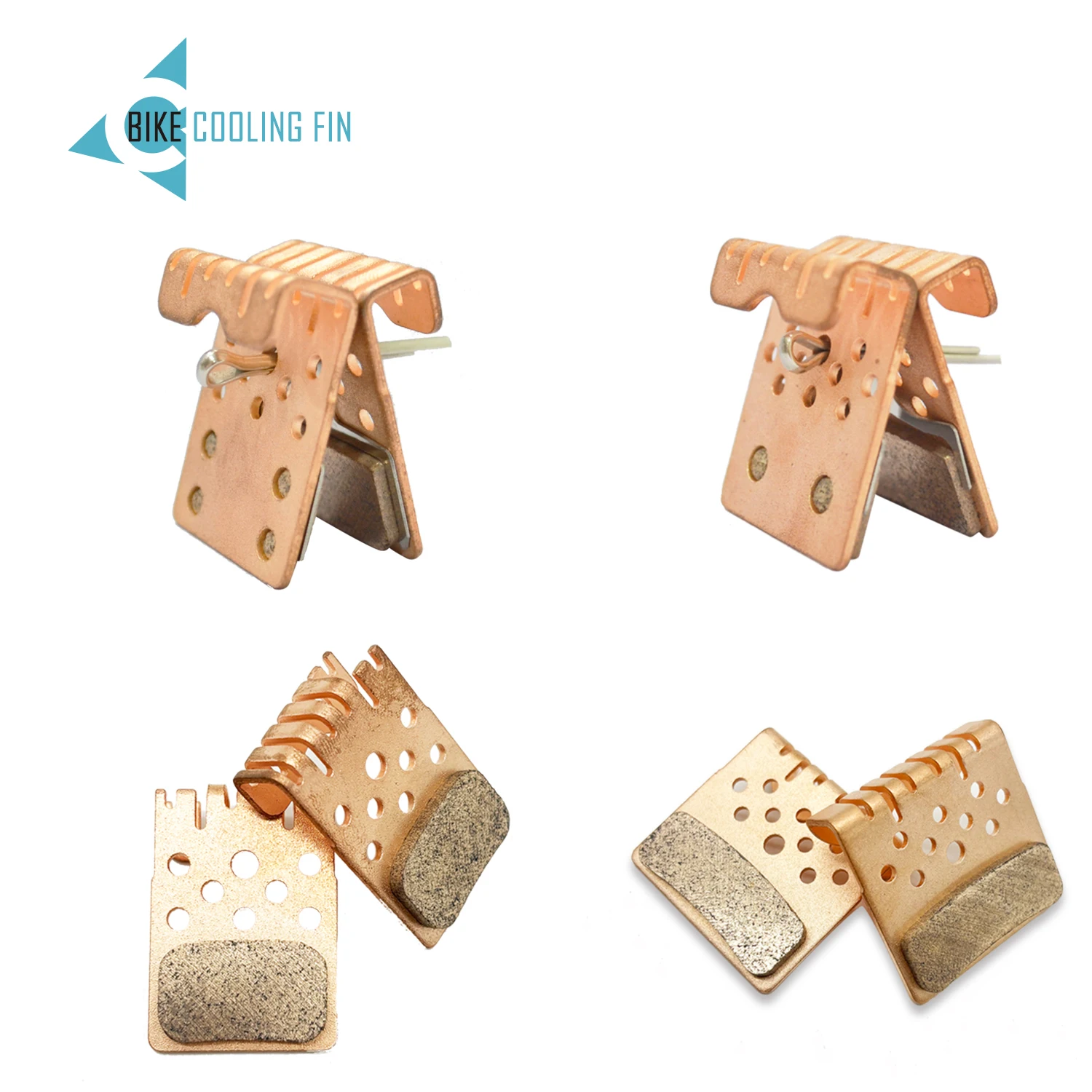 Heat Dissipation Hydraulic Sintered Disc Brake Pads Cooling Fin MTB Brake Pad for Shimano Mountain Bike NUTT