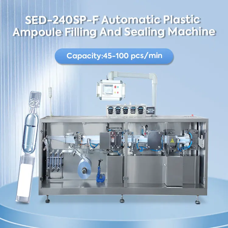Automatic Olive Oil Plastic Ampoule Liquid Filling Sealing Machine