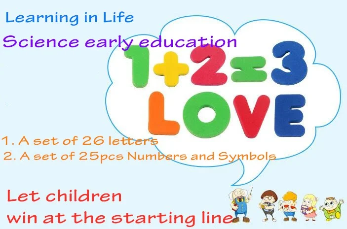 Wholesale Customized Magnetic Alphabet Letters For Kids ABC EVA Fridge Magnet