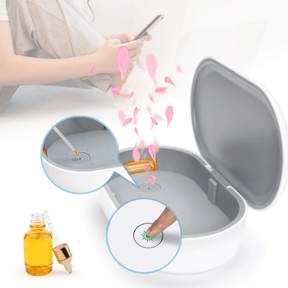 2023 Newest Top Selling Portable Multifunction UV clean box Portable UV Light Smartphone clean box light With 10W Fast Wireless