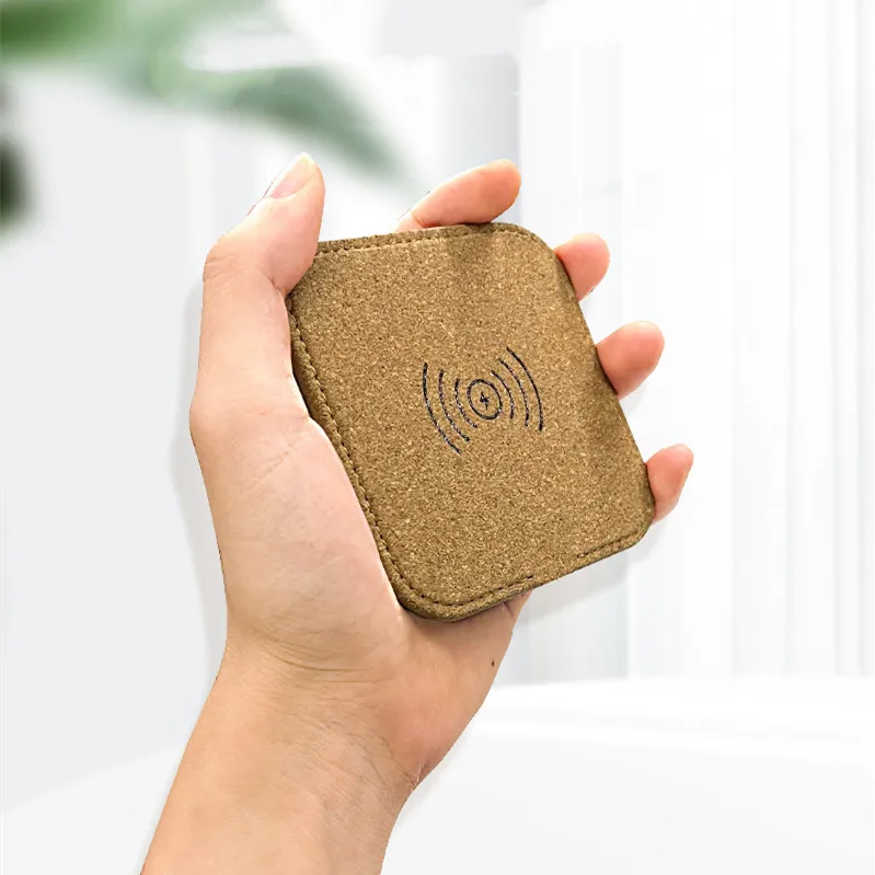 Portable 3 In 1 Magnetic 15w Light Fast Charging Cork Wireless Charger Pad for Iphone Wireless Charger