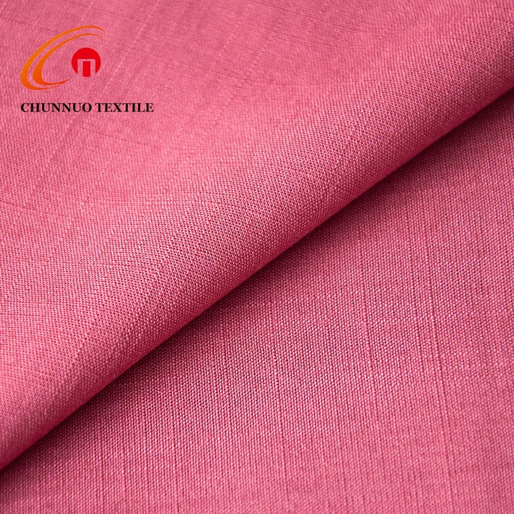 Hot woven rayon fabric Bamboo pattern solid fabric 100% rayon 140gsm  for Woven Summer Dress