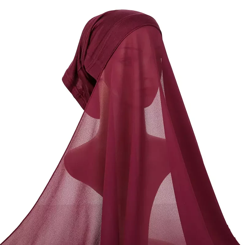 High Quality Jersey Scarf premium jersey hijab caps underscarf women islamic muslim hijab chiffon
