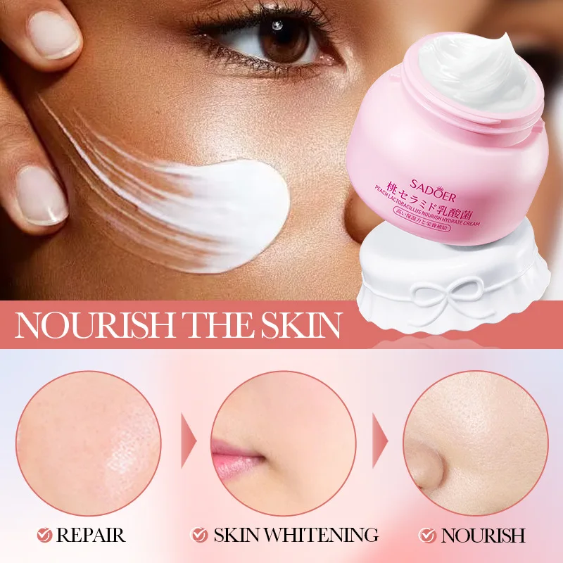 Moisturizing and moisturizing water blasting cream Peach lactobacillus nourishing face cream