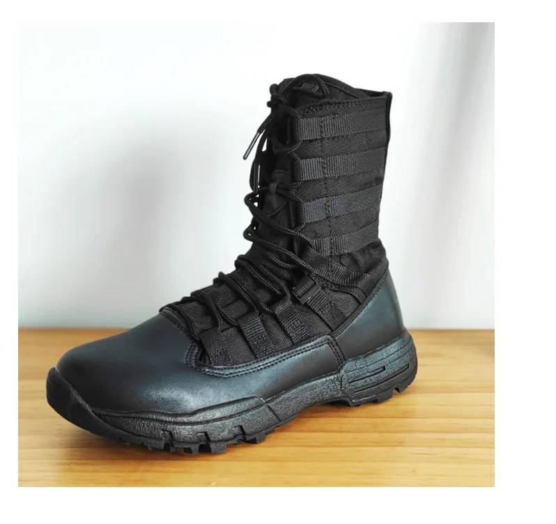 DFJB03  Comfortable breathable Black green brown light weight Canvas boots Asiaon Boots trekking hiking boots