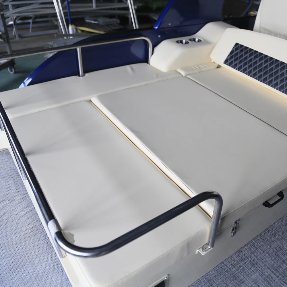 22FT Aluminum Pontoon Boat Mini Pontoon Boats KINLIFE  Manufacture in 2023