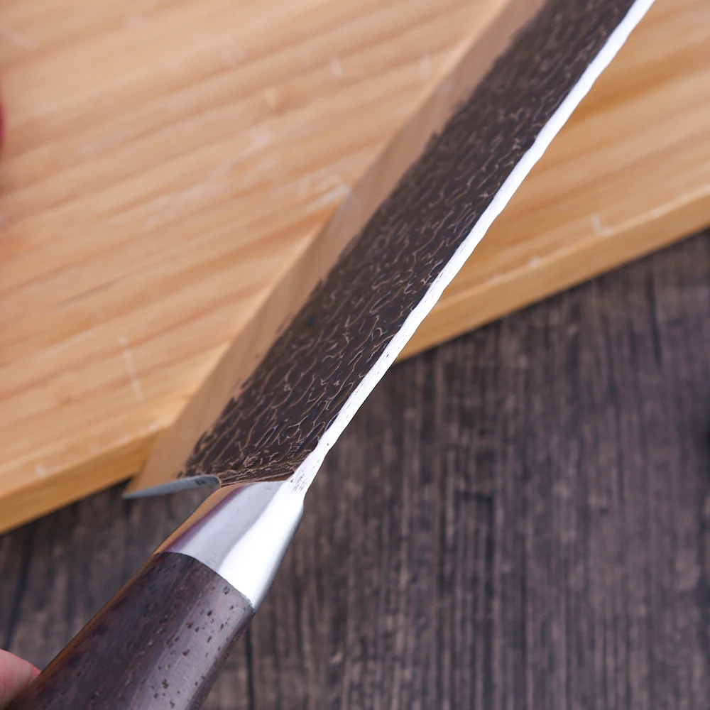 
Factory Direct Kitchen Knives OEM 7.5 Inch Japanese Style Ergonomic Handle Nakiri Blank Manufacturers Chopper Knife Thick Blade 