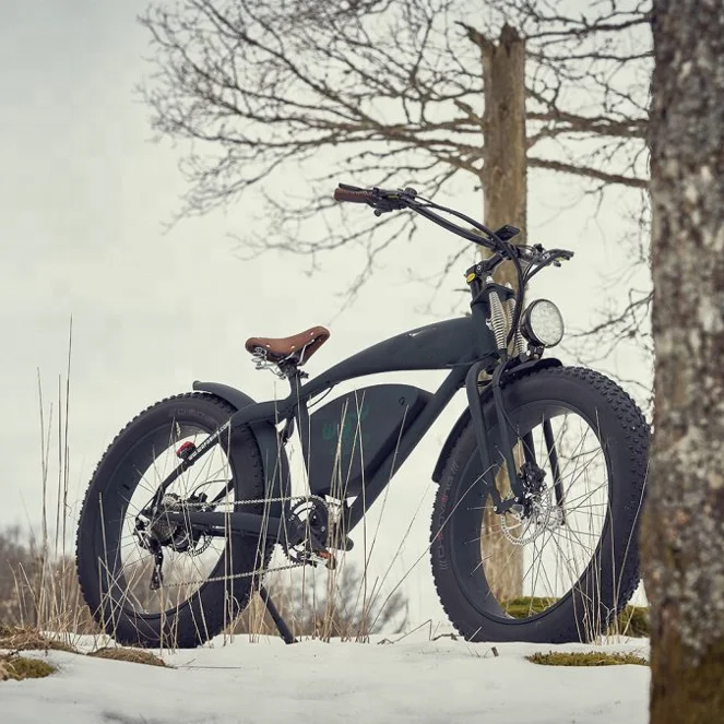 LOHAS Best Quality electric bike 26 inch fat tyre snow 48V battery lithium 500 vintage electric bike bicycle for sale