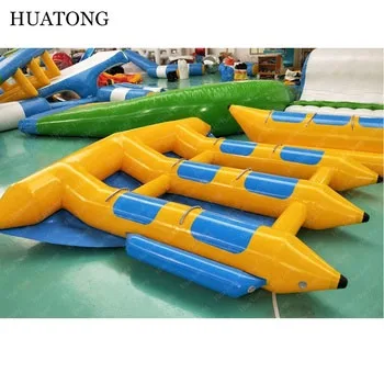 6 Person Pvc Air Boats Inflatable Towable Water Flying Fishing Tube Boat