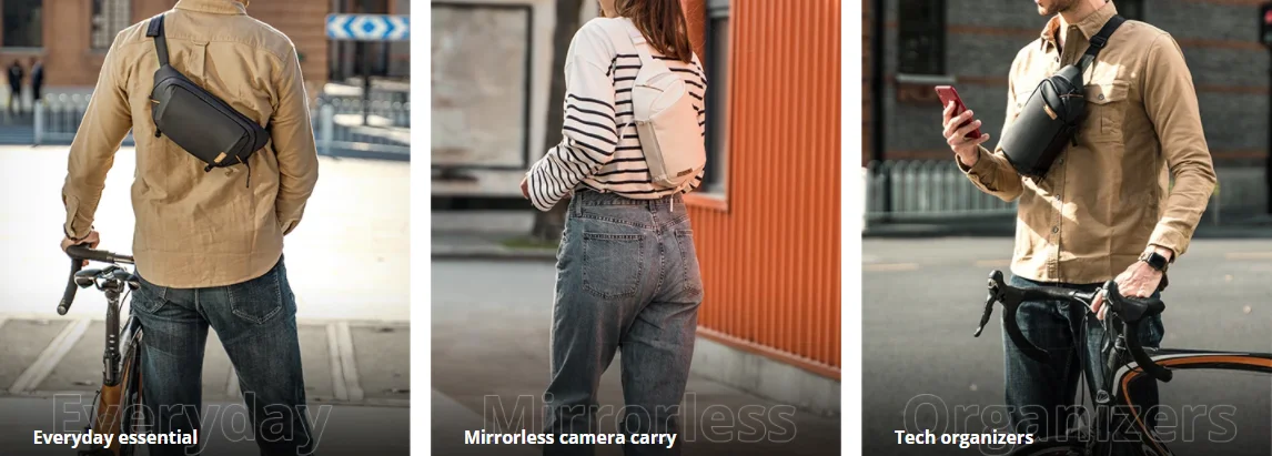 Portable Lightweight Camera Cross Body Bag with Convenient Shoulder Strap  for Photograph Accessories Organizing Unique Design