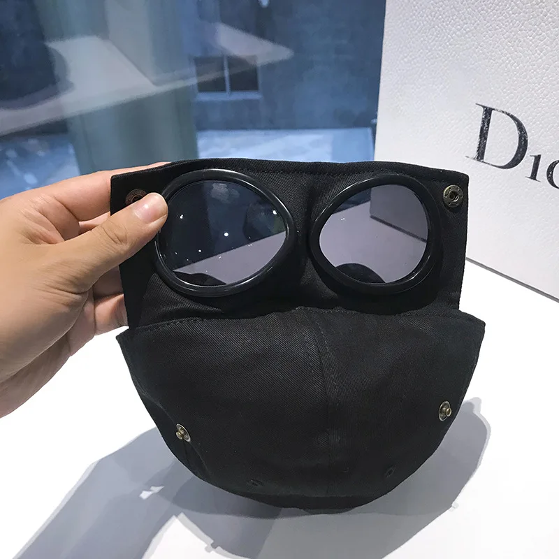 New stylish sunglasses baseball cap personality brand cool unisex aviator sunglasses hat with sunglasses baseball cap