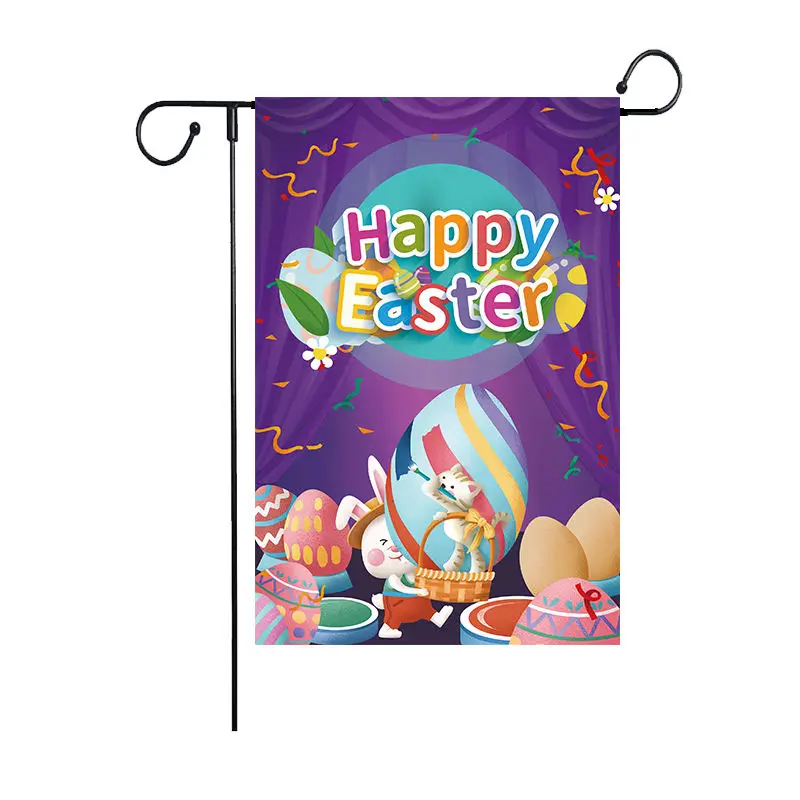 Factory Price Yard Sign Banner Custom Double Side Polyester Spring Theme Garden Flags For Outside Decor