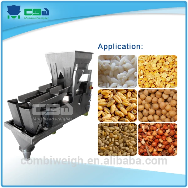 Automatic Small Dual Lane Double Head Linear Weigher Combination For Powder Grains Tea