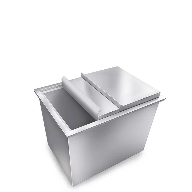 Coffee shop ice storage tank embedded stainless steel insulated ice storage tank ice bucket