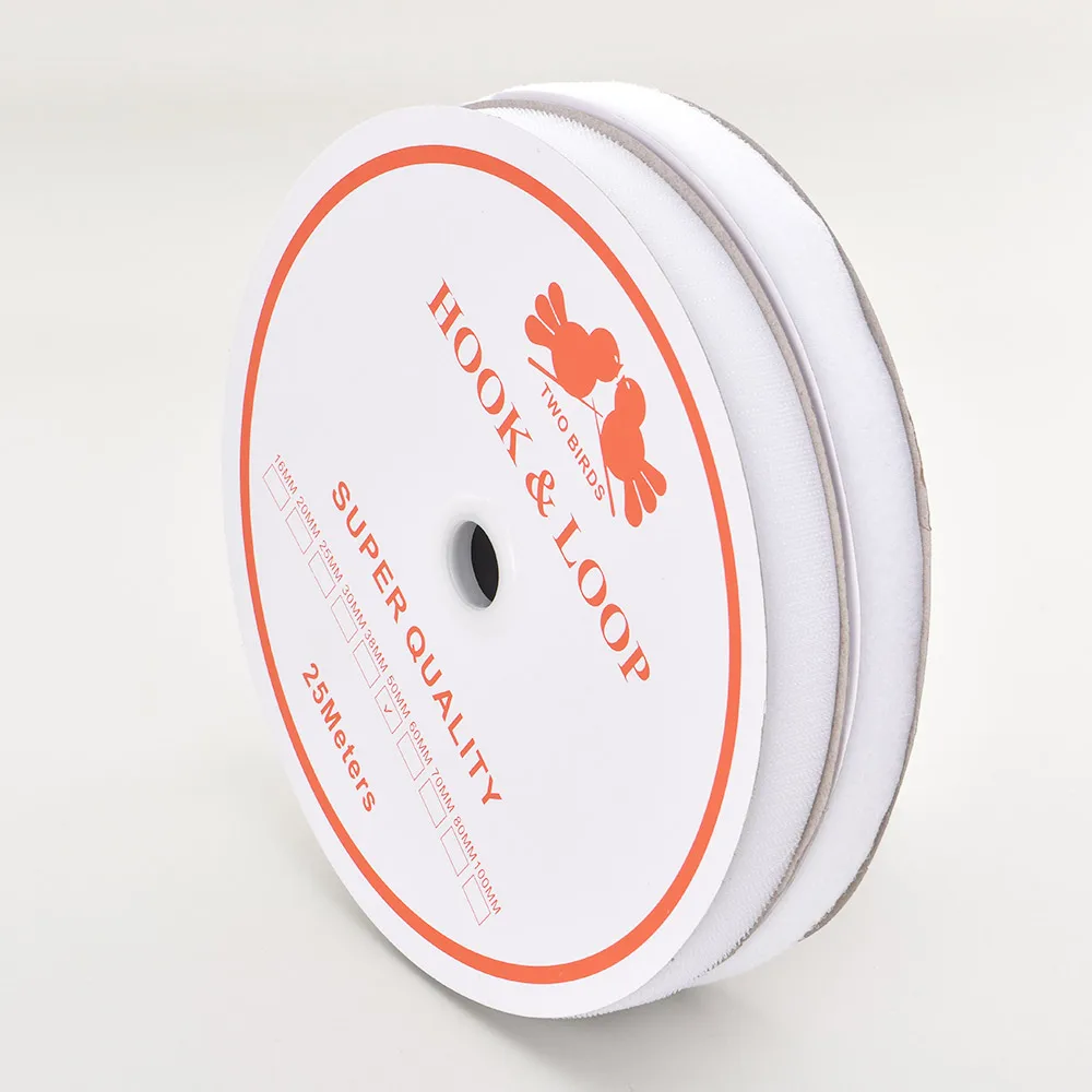 Polyester Nylon Grade B Hook and Loop Fabric Tape Roll - Hook and Loop Straps 25mm