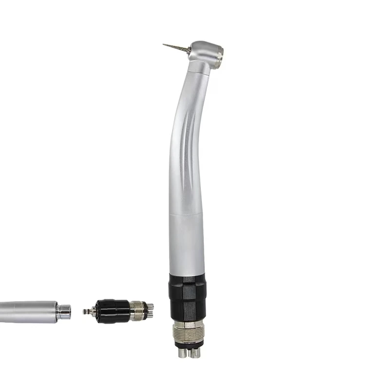 Dental MAX High speed handpiece Single Water Spray Air Turbine Contra Angle 4holes with quick coupling