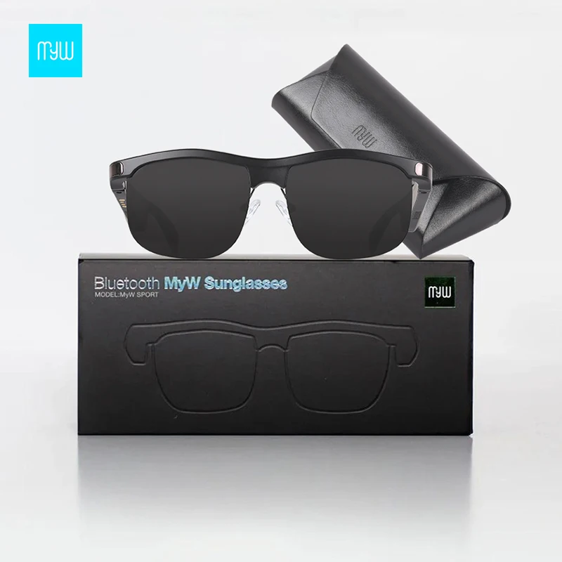 Multi function bluetooth headphone earphone music men women small square luxury sunglasses 2023