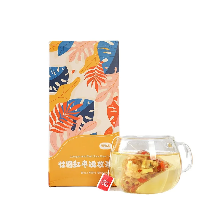 Chinese Factory High Quality Scented Tea Bag Rose Scent For Tea Longan Red Date Rose Tea