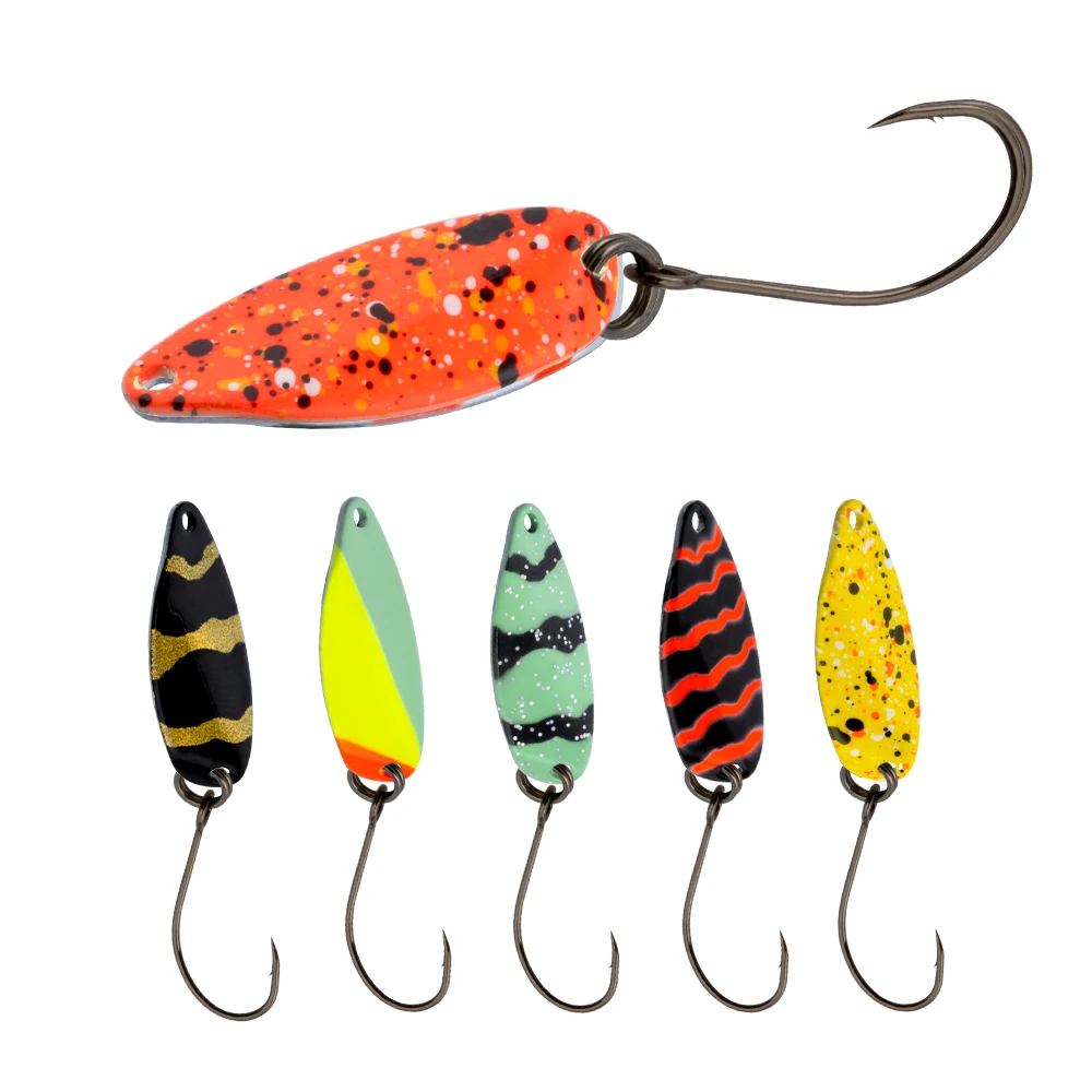 Honoreal New Flutter Spoon Metal Copper1.7g with Mustad Hook